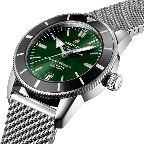 breitling superocean chronometer green|Breitling Superocean 42 white dial.